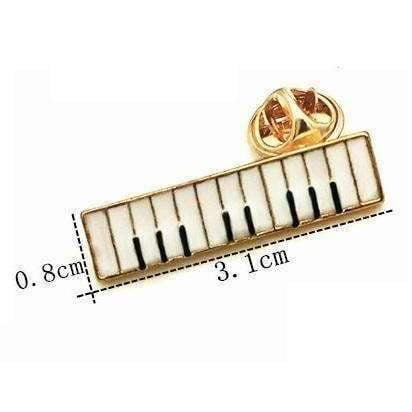 Music Bumblebees Music Jewellery Piano Keyboard Brooch / Pin - Music Gift