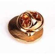 Delicate G Clef Oval Pin - White Enamel & Gold Music Lapel Brooch | Subtle Music Lover's Gift