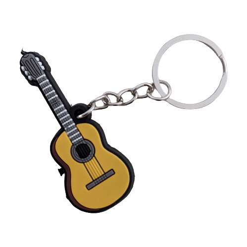 Music Bumblebees Music Keyrings Classical Guitar Music Instrument Keyring - Assorted Instruments