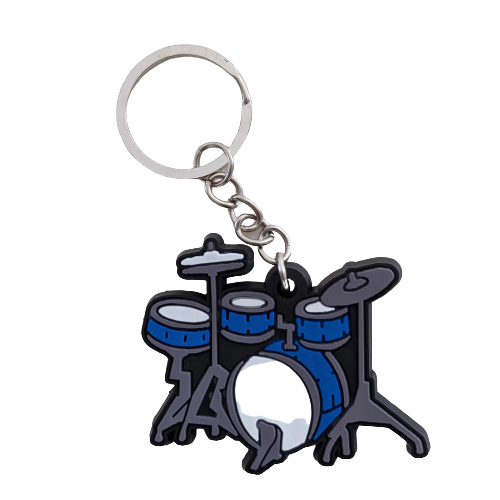 Music Bumblebees Music Keyrings Drum Music Instrument Keyring - Assorted Instruments