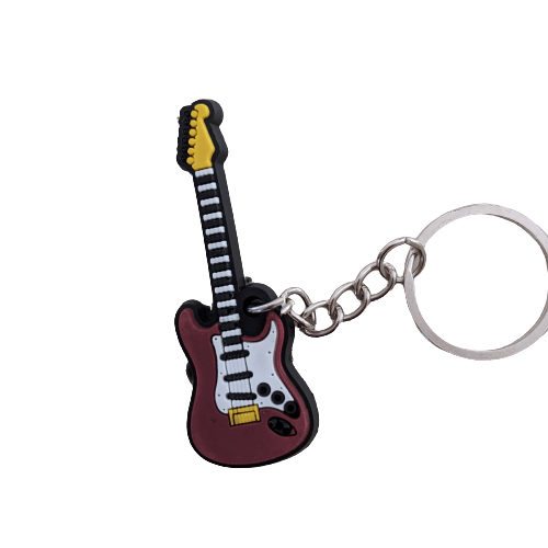Music Bumblebees Music Keyrings Electric Guitar Music Instrument Keyring - Assorted Instruments
