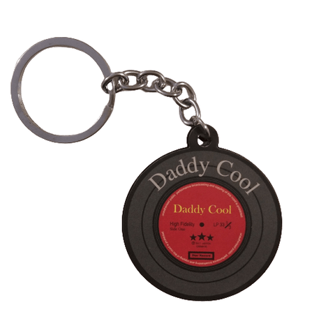Vinyl Record Keyring - Favourite Dad "Daddy Cool"