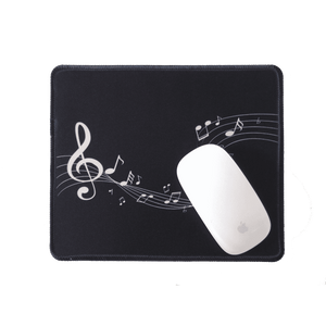 Music Bumblebees Music Themed Black and White Mouse Pad
