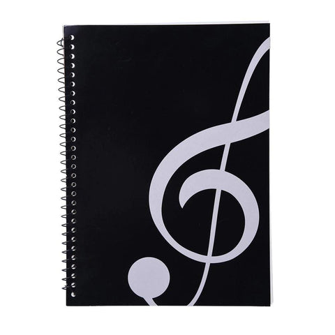 Image of Music Bumblebees Music Notebook G Clef Large 50-Sheet Music Themed Spiral Bound Notebook