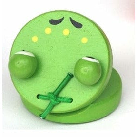 Toyslink Music Party Needs Green Frog Round Wooden Animal Castanet