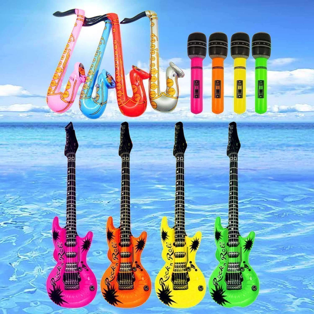 Music Bumblebees Music Party Needs Music Themed Inflatable Guitar Microphone Saxophone Balloon Music Instrument