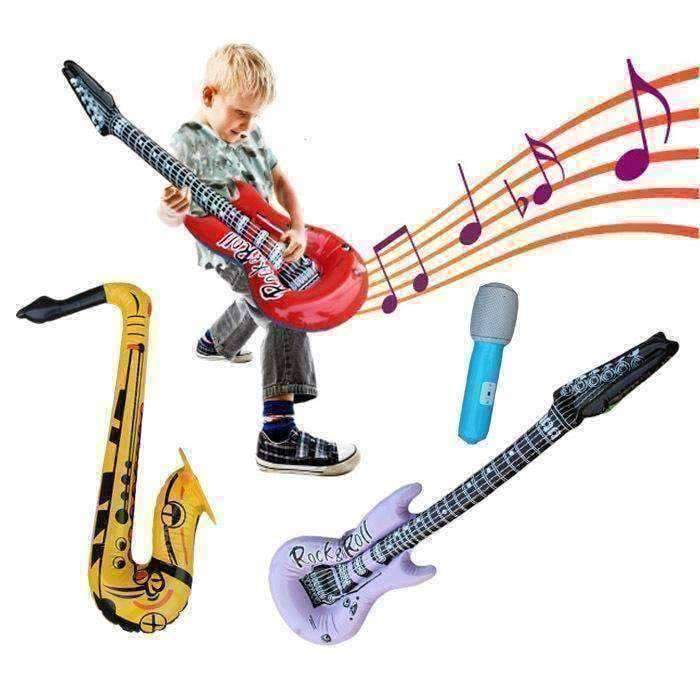 Music Bumblebees Music Party Needs Music Themed Inflatable Guitar Microphone Saxophone Balloon Music Instrument