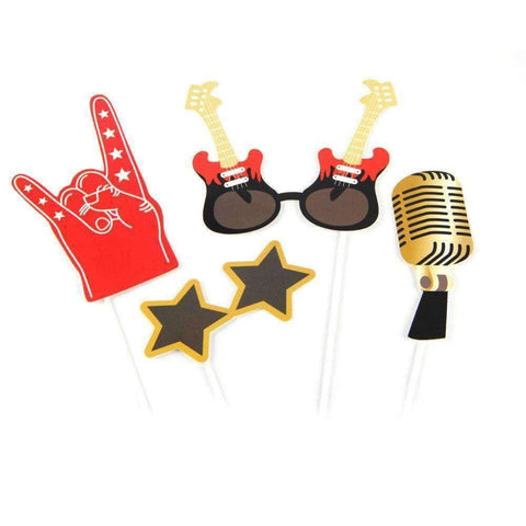 Image of Music Bumblebees Music Party Needs Music Themed Party Photo Booth Props - Rock n Roll