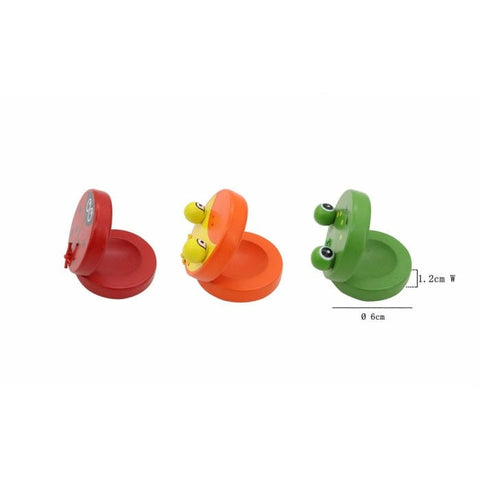 Image of Toyslink Music Party Needs Round Wooden Animal Castanet