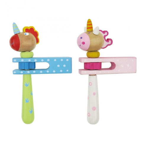 Image of Toyslink Music Party Needs Wooden Unicorn or Dragon Spinning Gregor Clacker