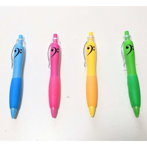 Music Bumblebees Music Pens Bass Clef Giant Music Themed Round Pens - Treble, Bass or Alto Clef