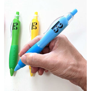 Music Bumblebees Music Pens Giant Music Themed Round Pens - Treble, Bass or Alto Clef
