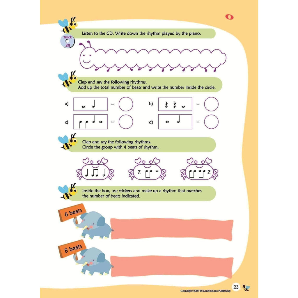 Music Bumblebees Music Publications,Featured Products,Products,Our Publications Music Bumblebees Aural & Theory Workbook A Studio Licence (Digital Download)
