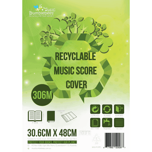 Adjustable and Recyclable Music Score Covers Pack of 10 - 3 Sizes