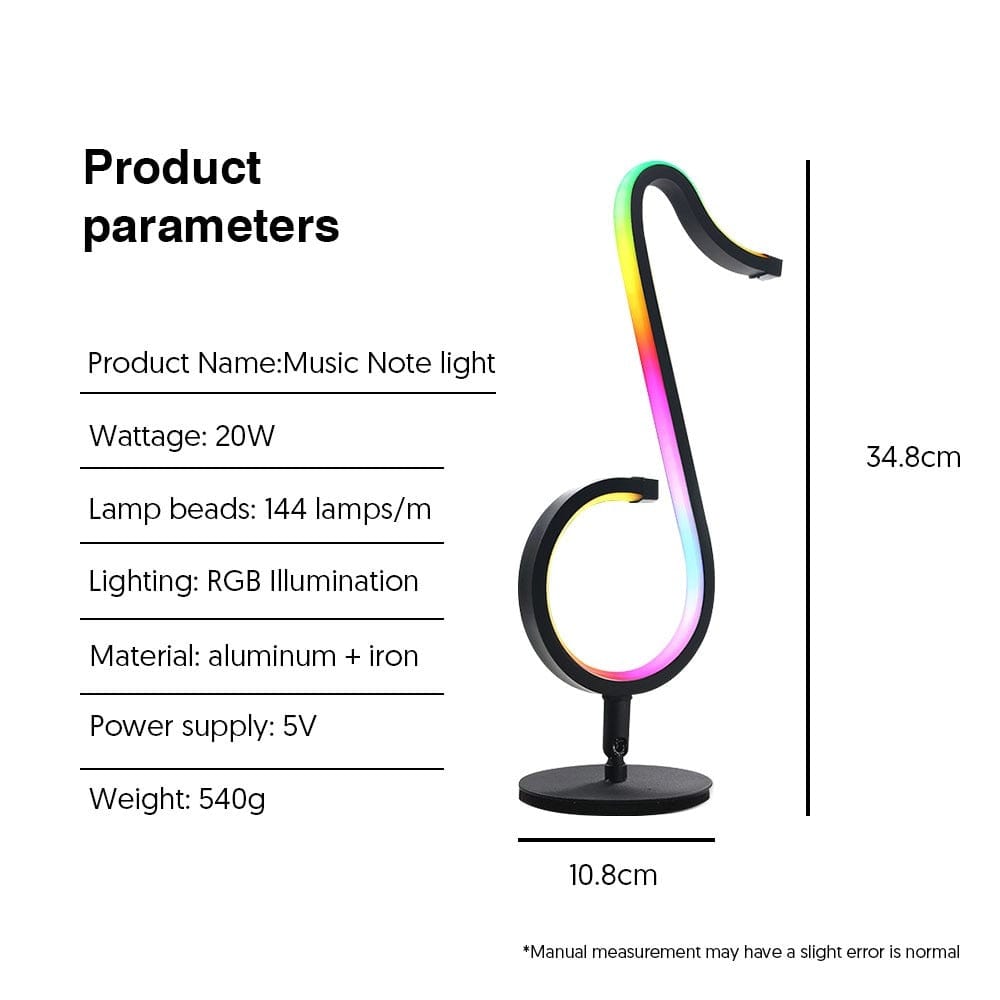 Music Bumblebees Music Stand Light Smart Musical Note Lamp with APP Control
