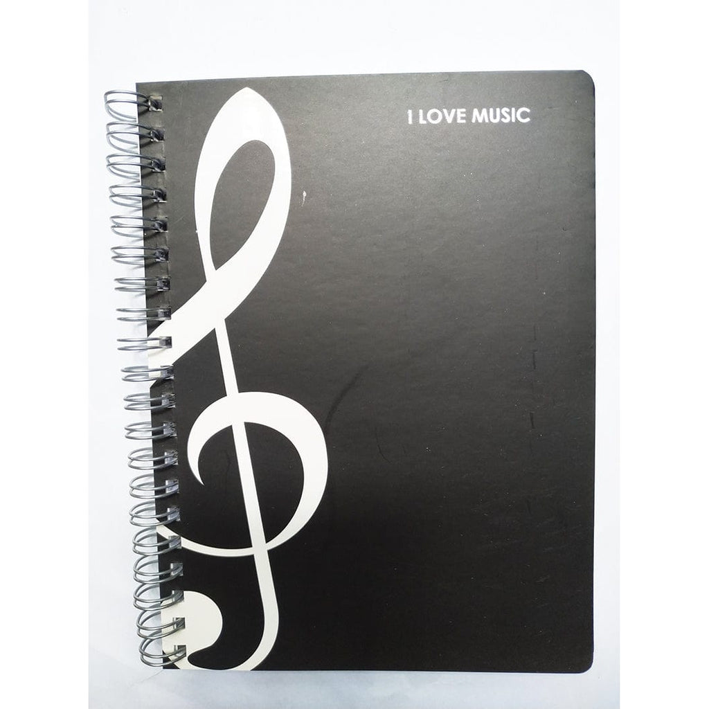 Music Bumblebees Music Stationery Black Ballpoint Pen and G Clef Black Box Set - I Love Music