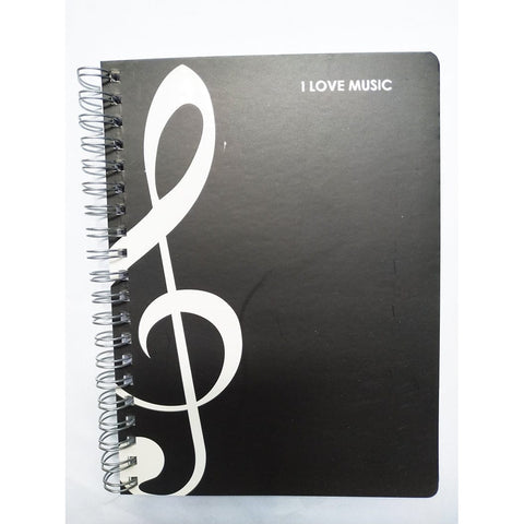 Image of Music Bumblebees Music Stationery Black Ballpoint Pen and G Clef Black Box Set - I Love Music
