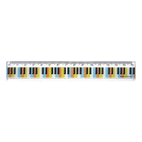 Music Bumblebees Music Stationery Colour Keyboard 15cm Music Themed Ruler