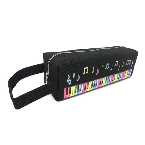 Music Bumblebees Music Stationery Colour Keyboard Canvas Soft Pencil Case