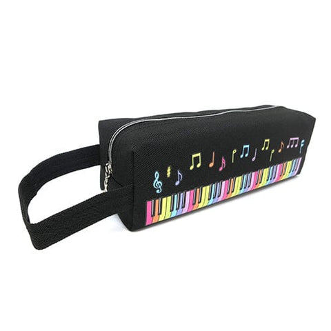Image of Music Bumblebees Music Stationery Colour Keyboard Canvas Soft Pencil Case