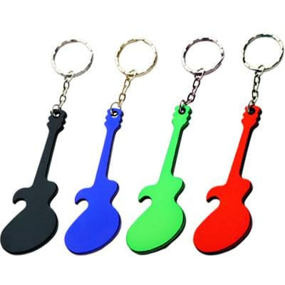 Music Bumblebees Music Stationery Guitar Keyrings (Engrave your own design)
