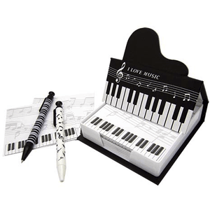 I Love Music Standing Grand Piano Memo Box (200 Sheets)