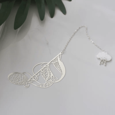 Image of Taobao Music Stationery Metal Artistic Quaver Bookmark in a Giftbox - Silver