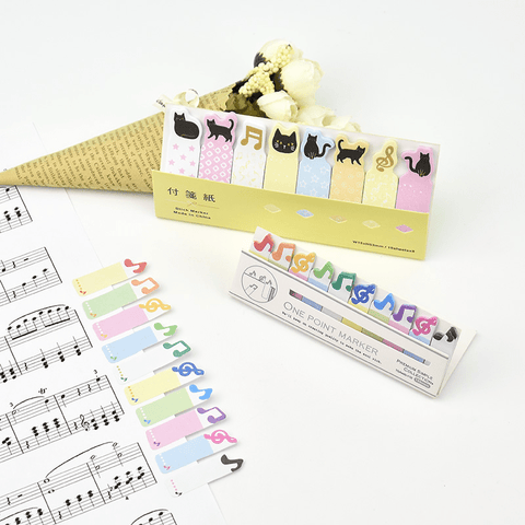 Image of Music Bumblebees Music Stationery Music Notes Colourful Mini Post-it notes (200 Sheets)