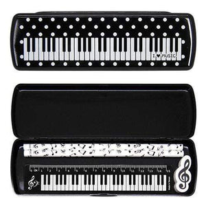 Music-Themed Stationery 5-Piece Set - Piano Pencil Case & School Supplies - Music Gift Australia