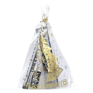 Music & Christmas Themed Stationery Set - 5 Piece Set