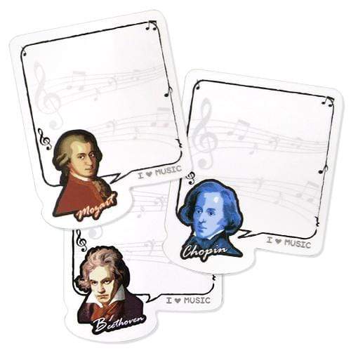Music Bumblebees Music Stationery Music Post-it Pad (30 Sheets) - Composers