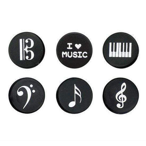 Image of Music Bumblebees Music Stationery Music Themed Fridge or Whiteboard Magnets (Set of 6)