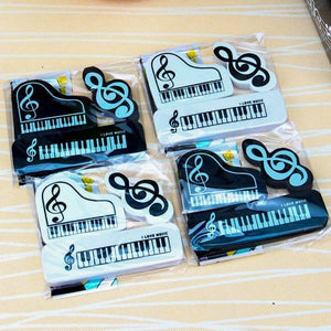 Music Themed Piano Rubber Set - Set of 3