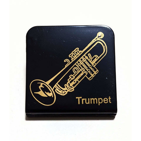 Image of Music Bumblebees Music Stationery Timpani Square Black and Gold Clip - Timpani, Alto Sax, Oboe, Trumpet or Horn
