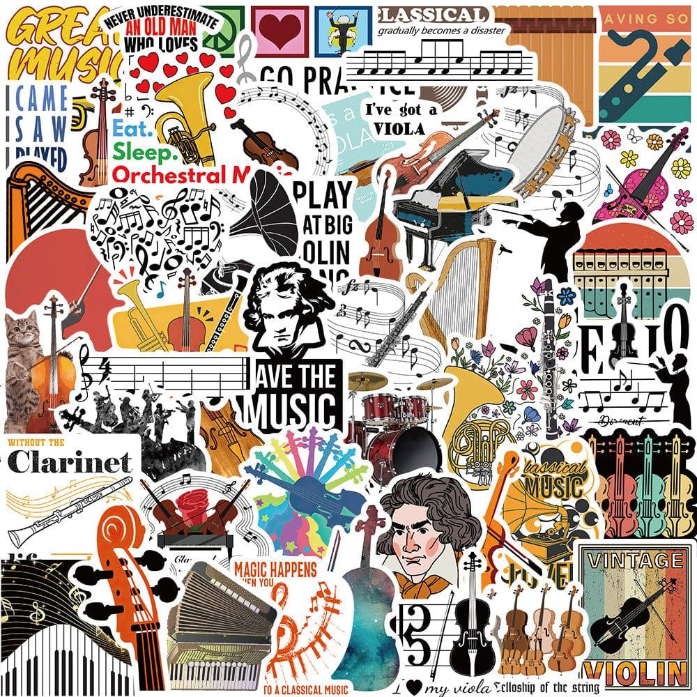 Music. Sign Sticker Music Themed Individual Stickers - Classical Music Pack of 52 – Music ...