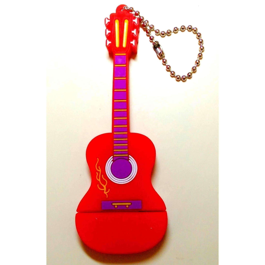 Music Bumblebees Music USB Music Themed USB Memory Stick - Red Guitar