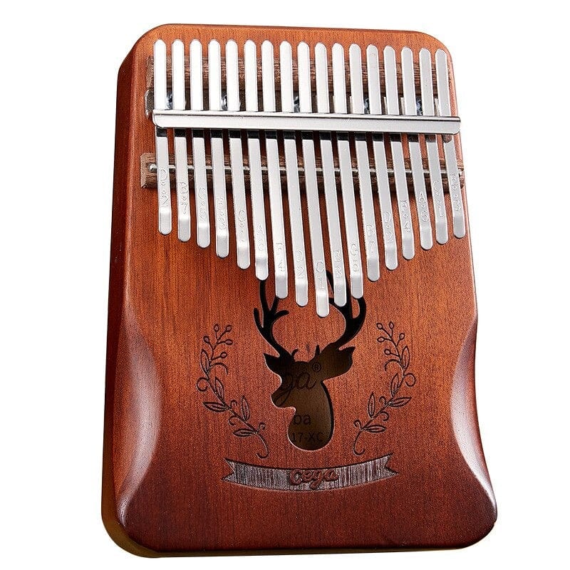 Music Bumblebees Musical Handbells Cega 17 Notes Kalimba Natural Curved with Deer Sound Hole