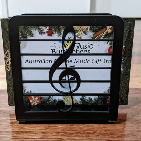Image of Music Bumblebees pen holder G Clef/Treble Clef Memo Holder