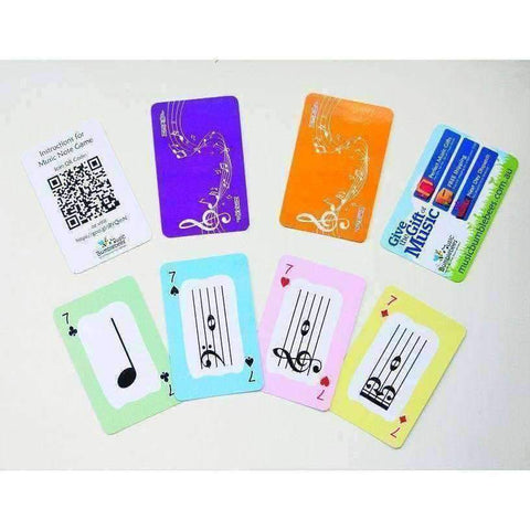 Image of Music Bumblebees Playing Cards Music Bumblebees Music Notes Learning/Playing Cards