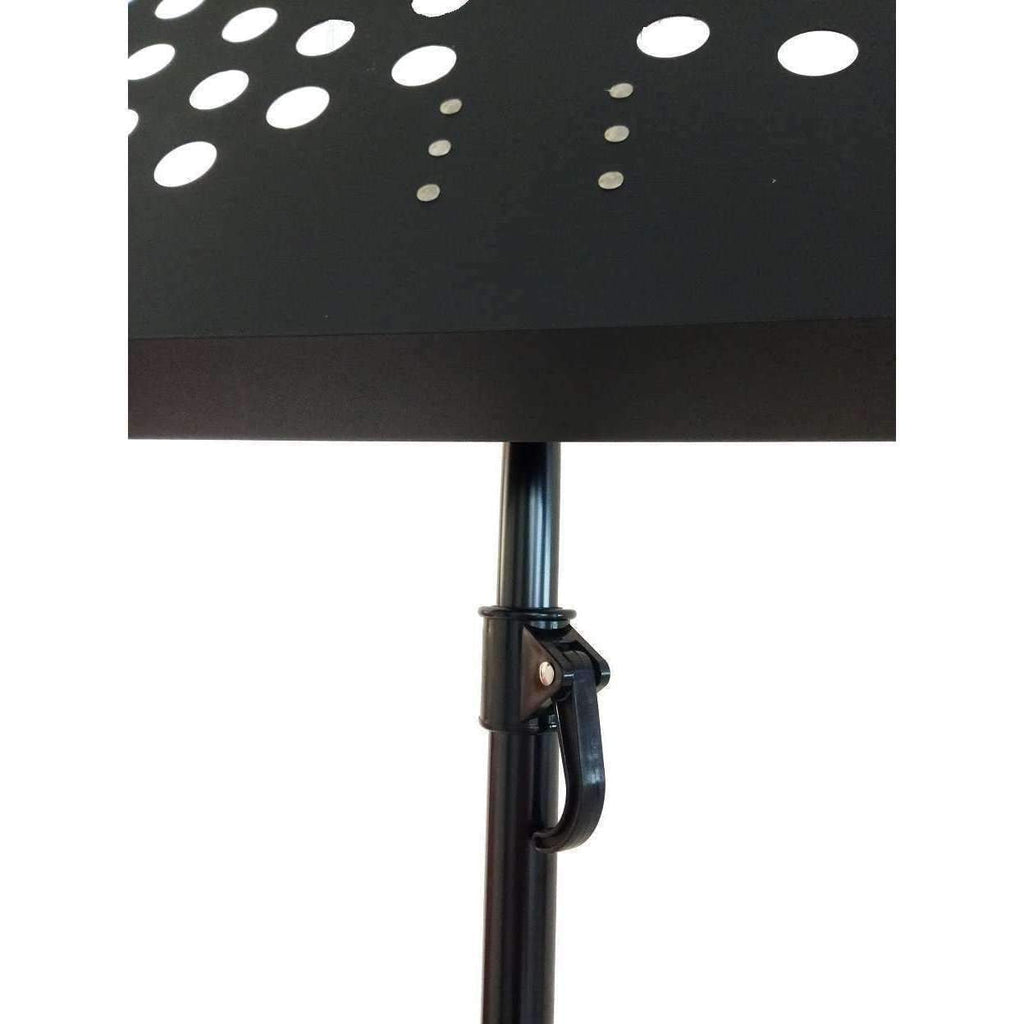 Music Bumblebees Products Heavy Duty Music Stand with Perforated Desk - Professional / Orchestral - New Improved Version