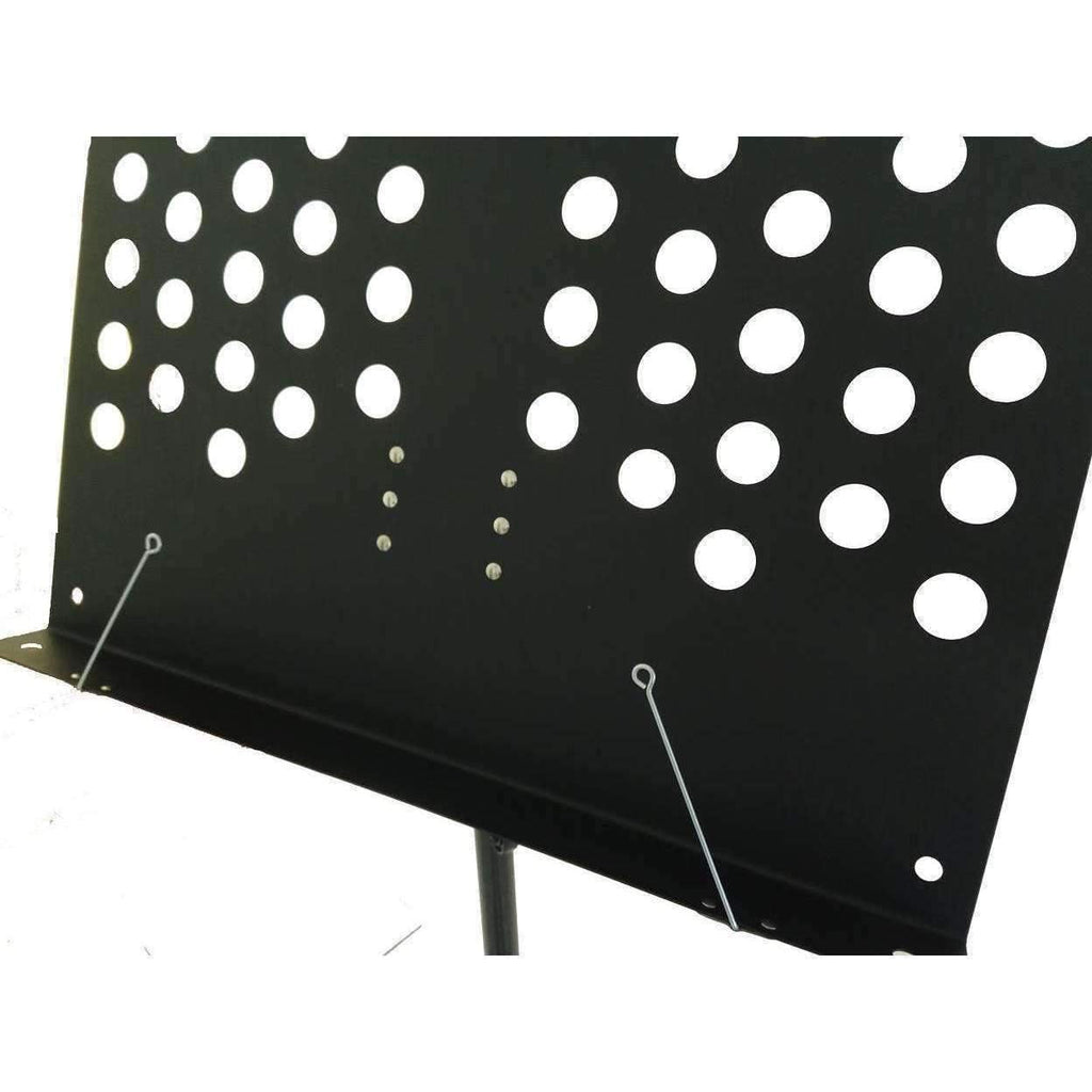 Music Bumblebees Products Heavy Duty Music Stand with Perforated Desk - Professional / Orchestral - New Improved Version