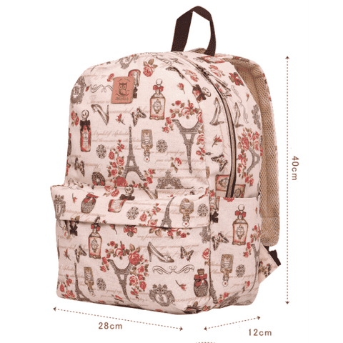 vendor-unknown Products,Music Gifts,Mother's Day Special,For Performers Classic Water-resistant Backpack / Daypack - Kittens & Keys Series