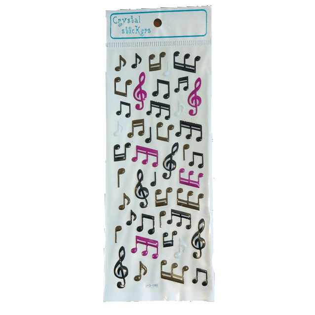 Music Bumblebees Products,Music Gifts,Mother's Day Special,For Performers Music Notes Stickers Sheet - White