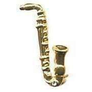 Music Bumblebees Products,Music Gifts,New Arrivals,Mother's Day Gifts,For Her Saxophone Golden Brooch / Pin