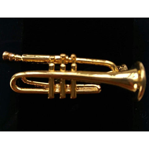 Image of Music Bumblebees Products,Music Gifts,New Arrivals,Mother's Day Gifts,For Her Trumpet Golden Brooch / Pin