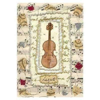 Music Bumblebees Products,Music Gifts,New Arrivals Music Themed Card - Violin