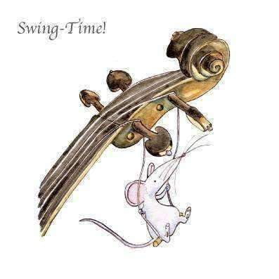 Music Bumblebees Products,Music Gifts,New Arrivals Musical Cat & Mouse Greeting Card - Swing-Time!