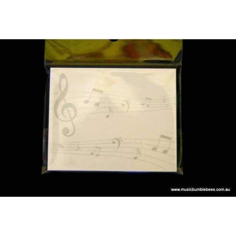 Music Bumblebees Products,Music Stationery,For Students,Mother's Day Special,For Teachers A) G Clef with scores Music Post-it Pad (40 Sheets) - Assorted Designs