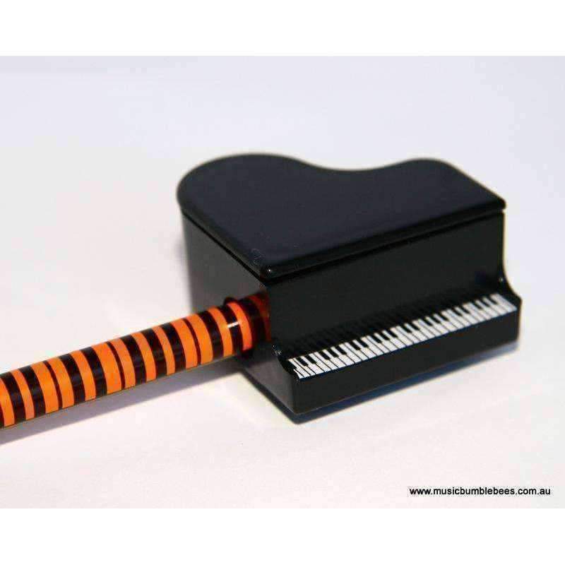 Music Bumblebees Products,Music Stationery,For Students,Music Gifts Piano Shape Sharpener - Black