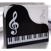 Music Bumblebees Products,Music Stationery,For Teachers,Music Gifts Piano Shaped Memo Holder